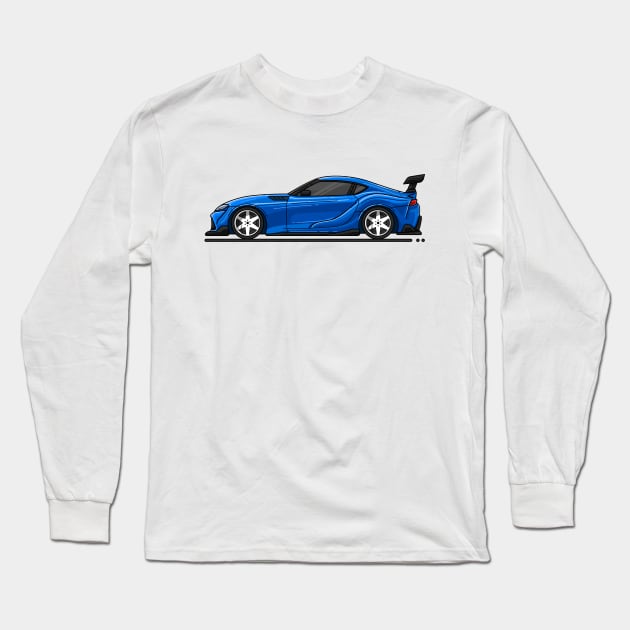 blue super car Long Sleeve T-Shirt by garistipis
